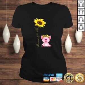 ClassicLadies Funny Womens Pigs Are My Sunflower Sunshine Hippie Pig Lover Tshirt