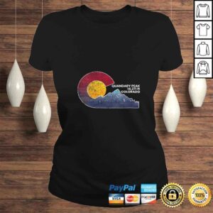 ClassicLadies Funny Womens Quandary Peak Colorado Flag Inspired Scenery Shirt