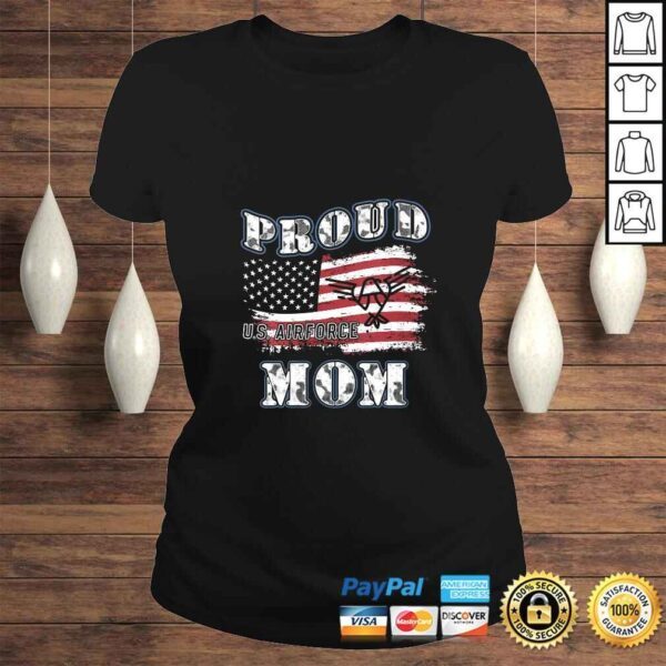 Funny Womens US Air Force Mom's Shirt Proud Army Mom Shirt - Image 3