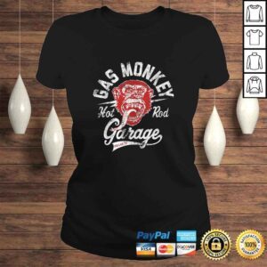 ClassicLadies Gas Monkey Hot Rod Garage Red Poster Shirt