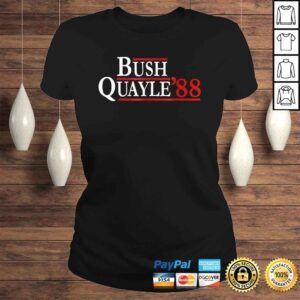 ClassicLadies George H W Bush Dan Quayle 88 Retro Campaign Shirt