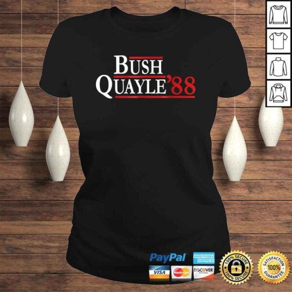 George H. W. Bush Dan Quayle 88 Retro Campaign Shirt - Image 3