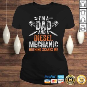 ClassicLadies Gift For Men Fathers Day Halloween Diesel Mechanic Dad Tshirt