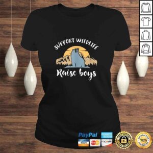 ClassicLadies Gift For Mom Dad Support Wildlife Raise Boys Tee Shirt