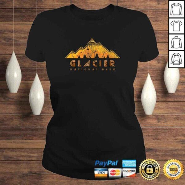 Glacier National Park Retro TShirt - Image 3