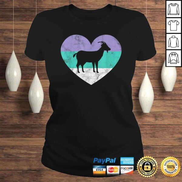 Goat Gift For Women & Girls Retro Cute Tee Shirt - Image 3