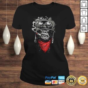 ClassicLadies Gorilla Smoking A Cigar Shirt Cool Powerful Animal Shirt