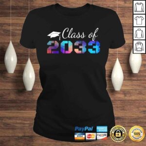 ClassicLadies Graduation Cap Class of 2033 First Day of School TShirt Gift