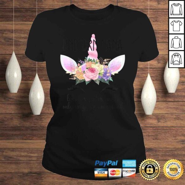 Grandmothers Birthday Gift Shirt for Grandma Unicorn Nana - Image 3