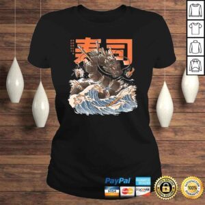 ClassicLadies Great Sushi Dragon Funny Vintage TShirt