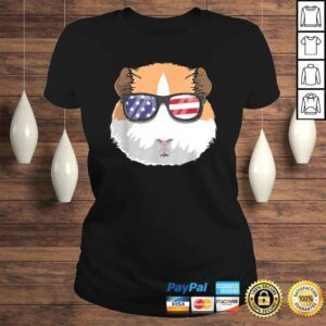 ClassicLadies Guinea Pig Patriotic USA 4th of July American Cute TShirt