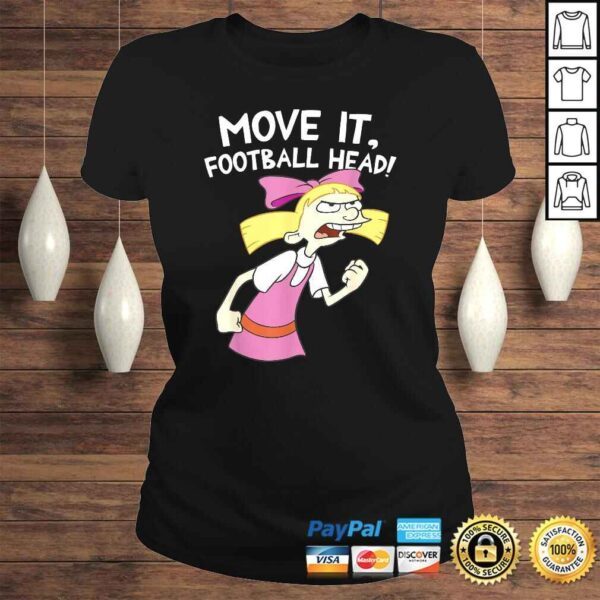 Hey Arnold Helga Move It Football Head Graphic TShirt - Image 3