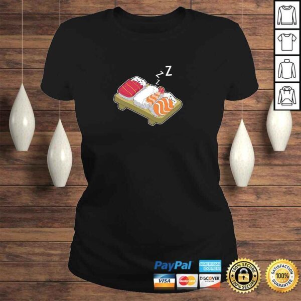 Hoodie Funny Sleeping Sushi Japanese Foodie Hoodie - Image 3