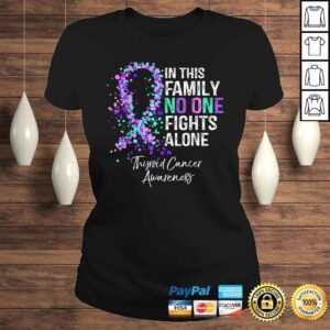 ClassicLadies In This Family No One Fights Alone Shirt Thyroid Cancer