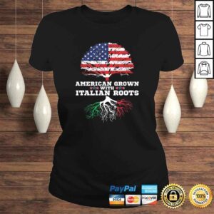 ClassicLadies Italy Roots Gift American Grown Italian Roots Italia Tee TShirt