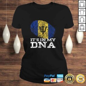 ClassicLadies Its In My DNA Barbados Cool Barbadian Gifts Afro Bajan Flag Shirt