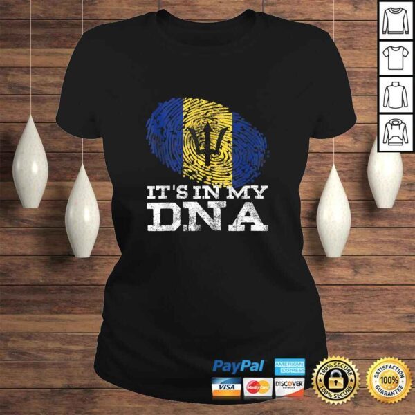 It's In My DNA Barbados Cool Barbadian Gifts Afro Bajan Flag Shirt - Image 3