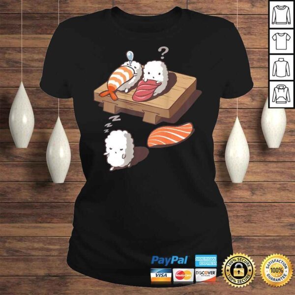 Japanese Nigiri Sushi Sleepwalking Gift TShirt - Image 3