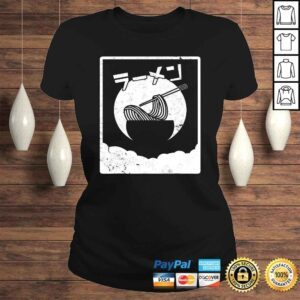 ClassicLadies Japanese Shirt Retro Style Ramen Anime Gift TShirt