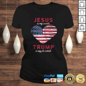 ClassicLadies Jesus Is My Savior Trump Is My President Donald Trump Zip Hoodie