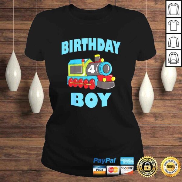 Kids Boys 4th Birthday Shirt, Birthday Boy, Kids 4 Years Old - Image 3