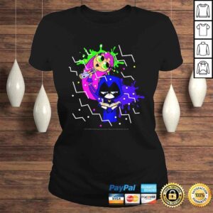 ClassicLadies Kids DC Comics Teen Titans Go Raven Starfire Paint Splatter Tee TShirt