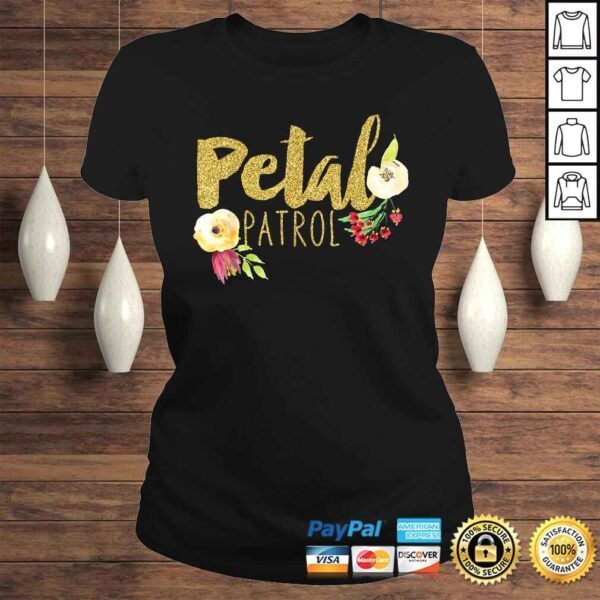 Kids Petal Patrol Shirt Flower Girl Wedding TShirt - Image 3