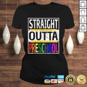 ClassicLadies Kids Straight Outta Preschool Shirt Graduation Gift