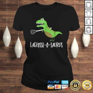 ClassicLadies Lacrosse Shirt Lax Player Dinosaur Dino Lover Sport Gift