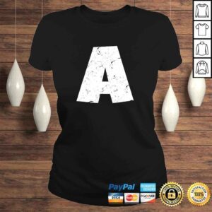 ClassicLadies Letter A Chipmunk Halloween Christmas Costume VNeck TShirt