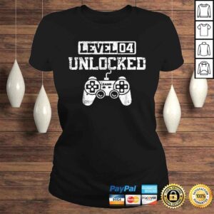 ClassicLadies Level 4 Unlocked Vintage Shirt Celebrate 4th Wedding