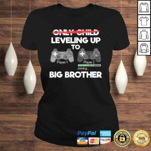 ClassicLadies Leveling Up to Big Brother Promoted to Big Bro Gift Brothers TShirt