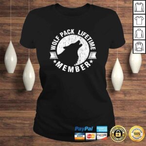 ClassicLadies Lifetime Wolf Pack Member Distressed Howling Shirt