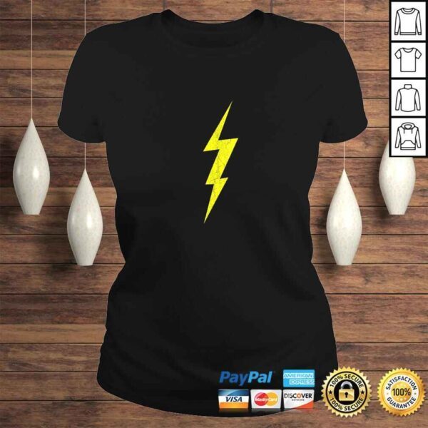 Lightning Bolt Electrical Storm Graphic Icon Tee T-Shirt - Image 3