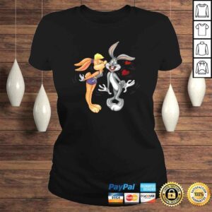 ClassicLadies Looney Tunes Bugs and Lola Kiss Valentines Day Shirt