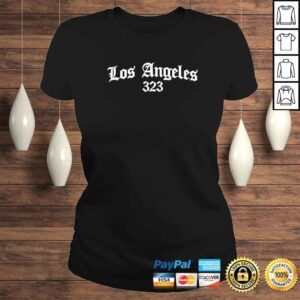 ClassicLadies Los Angeles 323 Area Code LA Souvenir Gift Chicano OG Tattoo Shirt