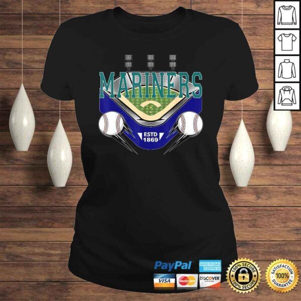 Mariners Baseball Gift TShirt - Image 3