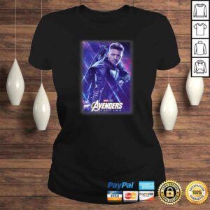 ClassicLadies Marvel Avengers Endgame Hawkeye Galactic Poster Shirt