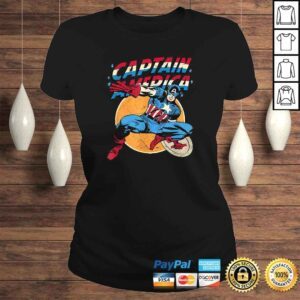 ClassicLadies Marvel Captain America Avengers Shield Graphic TShirt