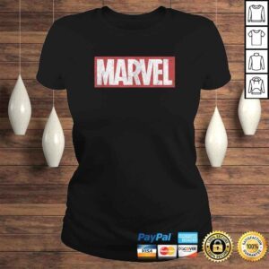 ClassicLadies Marvel Classic Distressed Logo Graphic Shirt C2