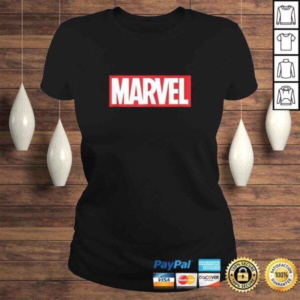 Marvel Classic Red Brick Logo Gift TShirt - Image 3