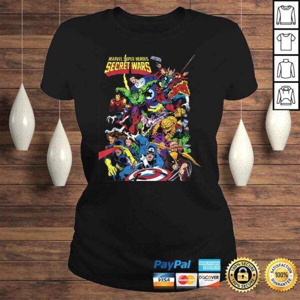 Marvel D23 Exclusive Secret Wars Franchise Hero Collage Tee Shirt - Image 3