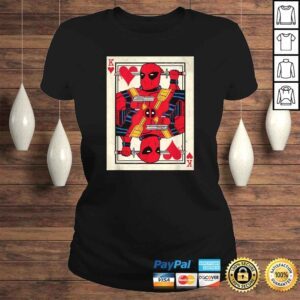 ClassicLadies Marvel Deadpool King of Hearts Card Graphic Gift Top