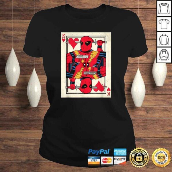 Marvel Deadpool King of Hearts Card Graphic Gift Top - Image 3