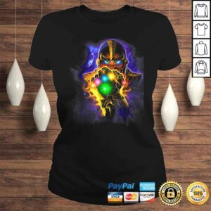 ClassicLadies Marvel Thanos Powerful Glowing Infinity GauntleTShirt