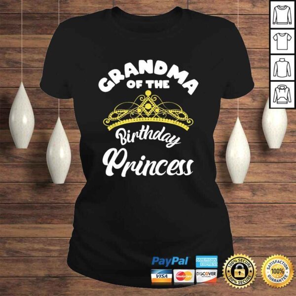 Matching Princess Birthday Grandma of Birthday Princess TShirt - Image 3