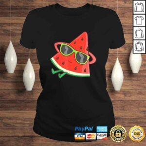 ClassicLadies Melon Summer Fruit Sunglasses On Watermelon TShirt