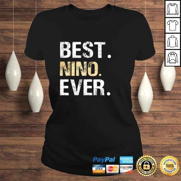 Mens Best Nino Ever graphic Gift for Spanish Mexican Godfather Shirt - Image 3