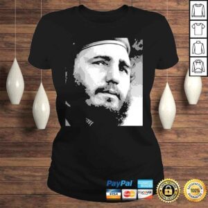 ClassicLadies Mens Fidel Castro Cuba Vintage PortraiTShirt