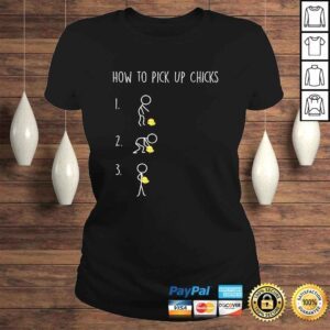 ClassicLadies Mens Funny Shirts for Men How to Pick Up Chicks TShirt